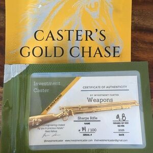 Caster's Gold Chase 24K Gold Plated Sharps Rifle